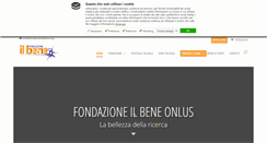 Desktop Screenshot of fondazioneilbene.org